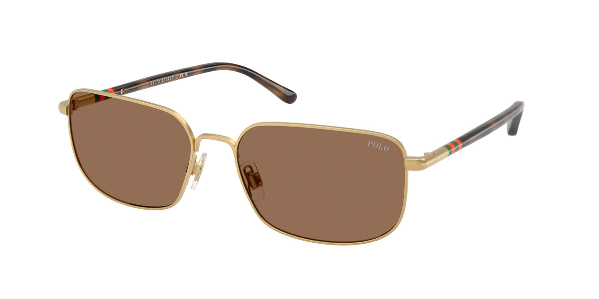Polo Ralph Lauren PH3159 Semishiny Gold Sunglasses