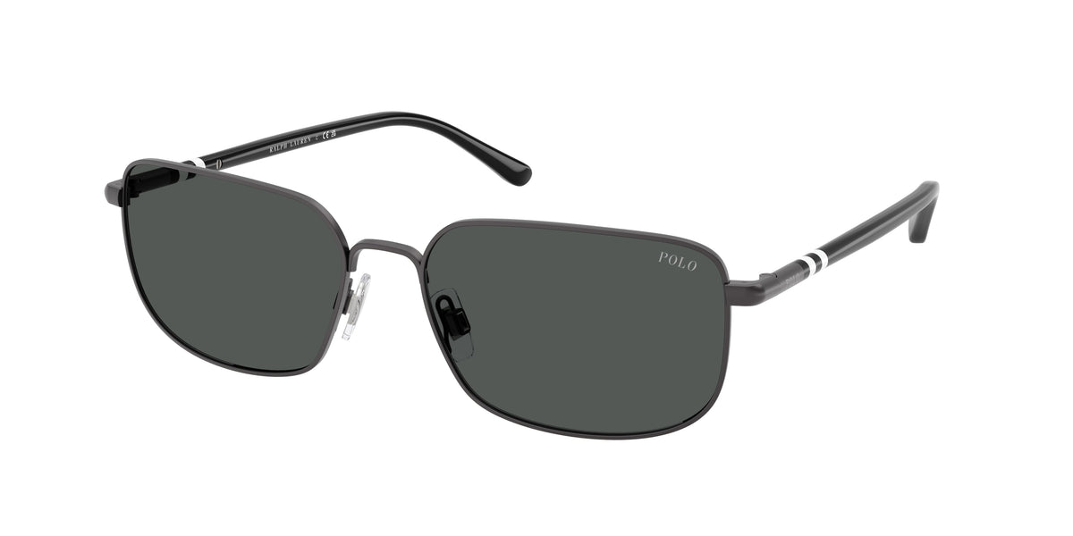 Polo Ralph Lauren PH3159 Semishiny Dark Gunmetal Sunglasses