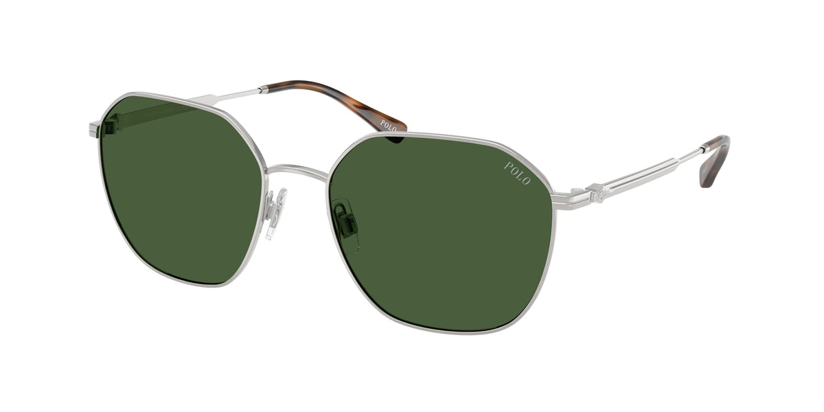 Polo Ralph Lauren PH3160 Brushed Silver Sunglasses