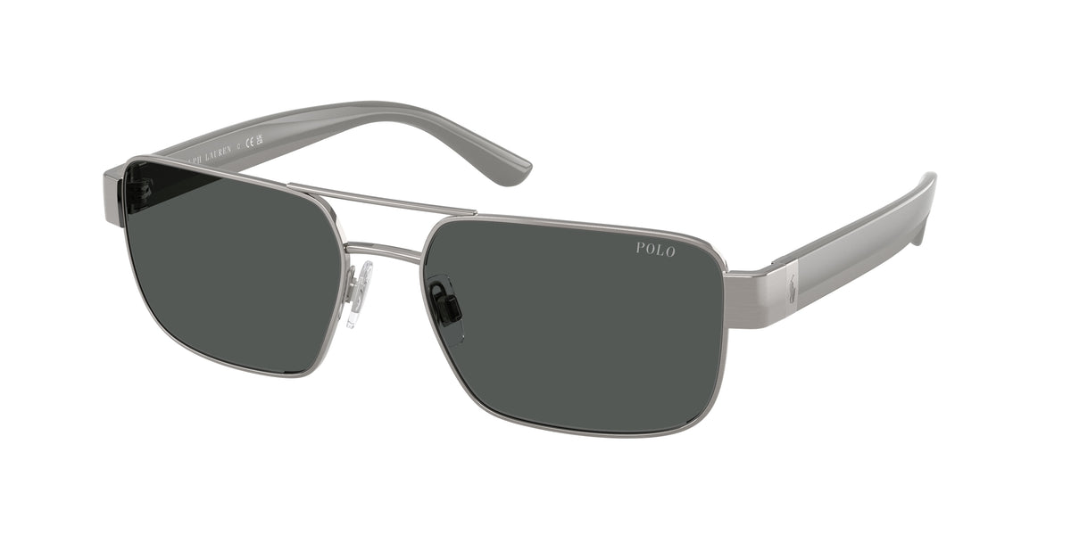 Polo Ralph Lauren PH3161 Brushed Gunmetal Sunglasses