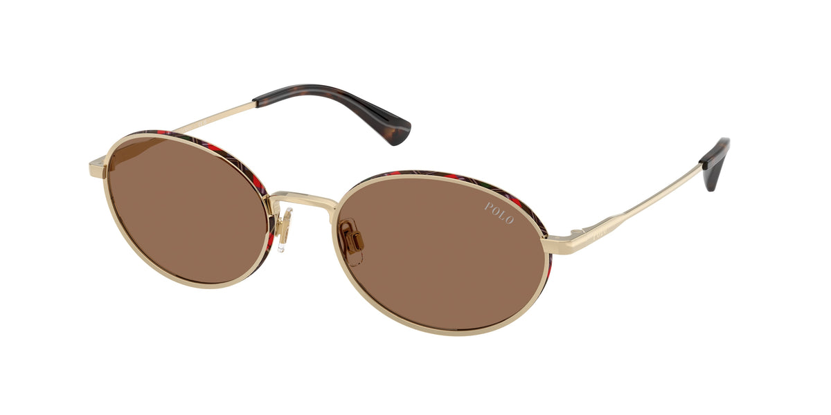Polo Ralph Lauren PH3162 Shiny Pale Gold Sunglasses