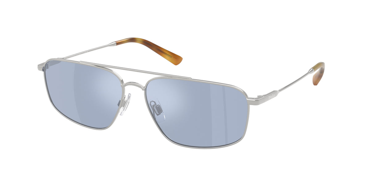 Polo Ralph Lauren PH3164 Shiny Silver Sunglasses