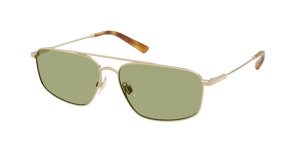 Polo Ralph Lauren PH3164 Shiny Pale Gold Sunglasses