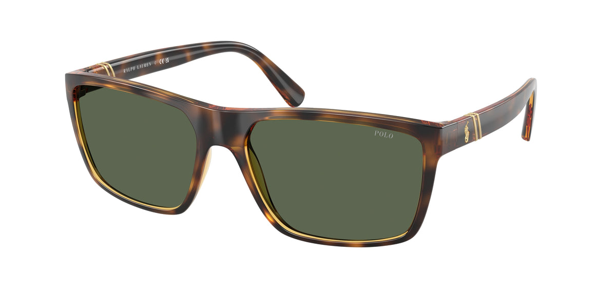 Polo Ralph Lauren PH4133 Shiny Transparent Dark Havana Sunglasses