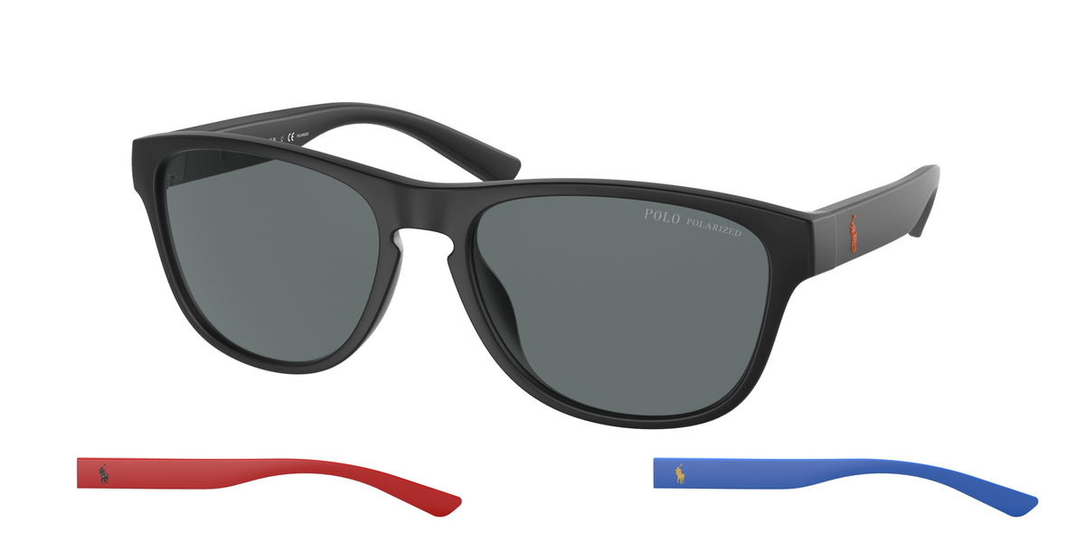 Polo Ralph Lauren PH4180U Matte Black Sunglasses