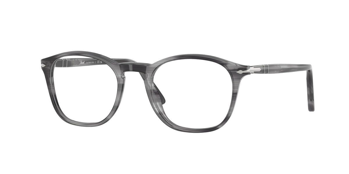Persol PO3007V Striped Grey Eyeglasses