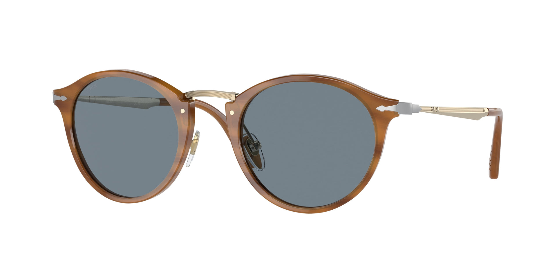 Persol PO3166S Striped Brown Sunglasses