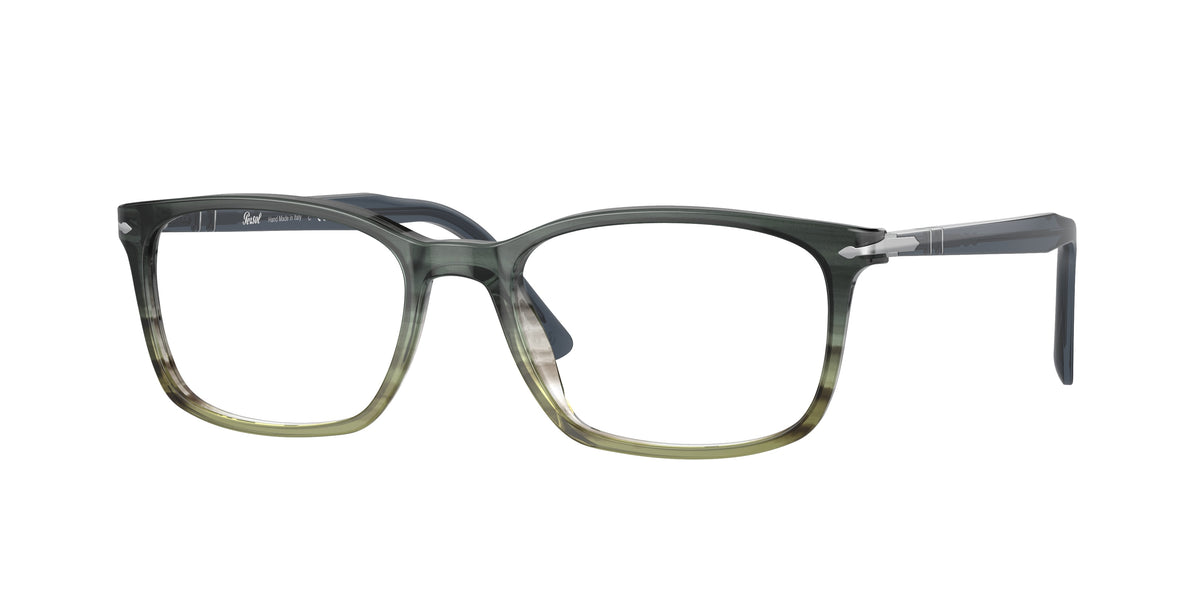 Persol PO3189V Grey Striped Green Gradient Eyeglasses