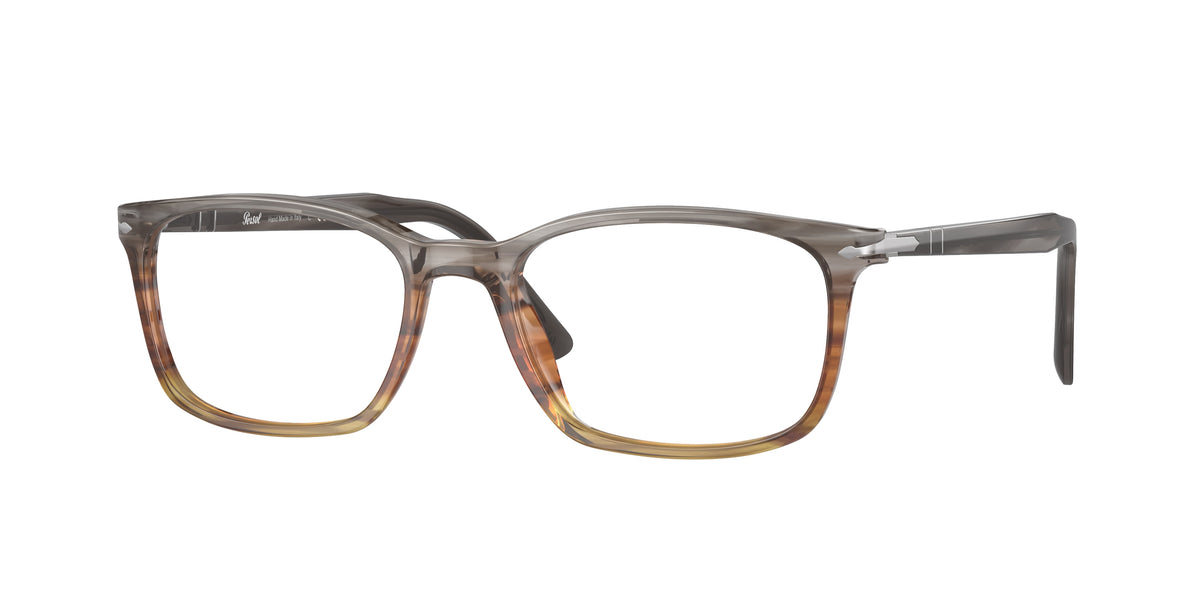 Persol PO3189V Striped Grey/Gradient Brown Eyeglasses