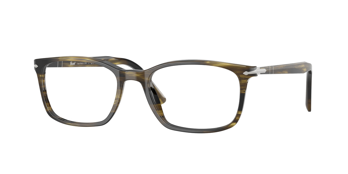Persol PO3189V Striped Black & Olive Green Eyeglasses