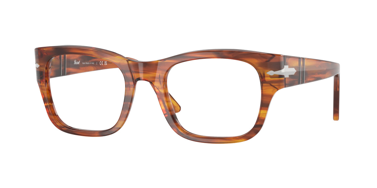 Persol PO3297V Striped Brown Eyeglasses