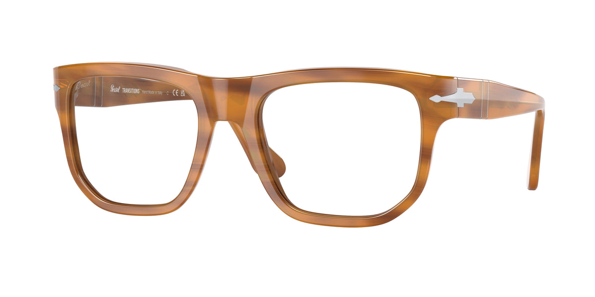 Persol PO3306S Striped Brown Sunglasses