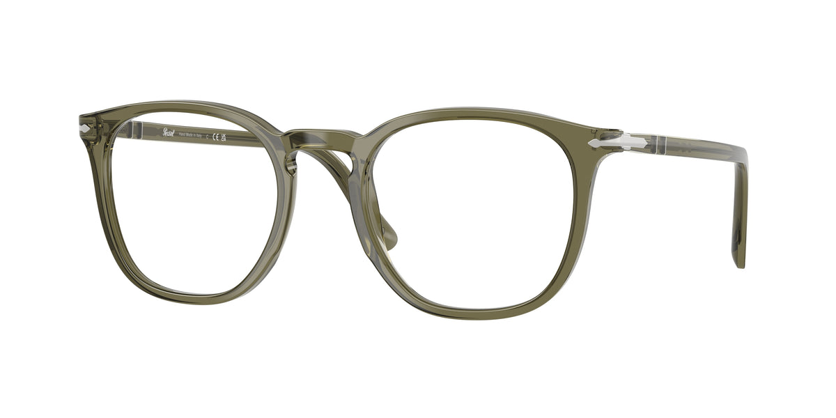 Persol PO3318V Olive Transparent Green Eyeglasses