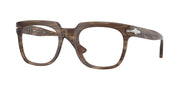 Persol PO3325V Striped Brown Eyeglasses