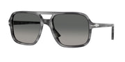Persol PO3328S Striped Grey Sunglasses