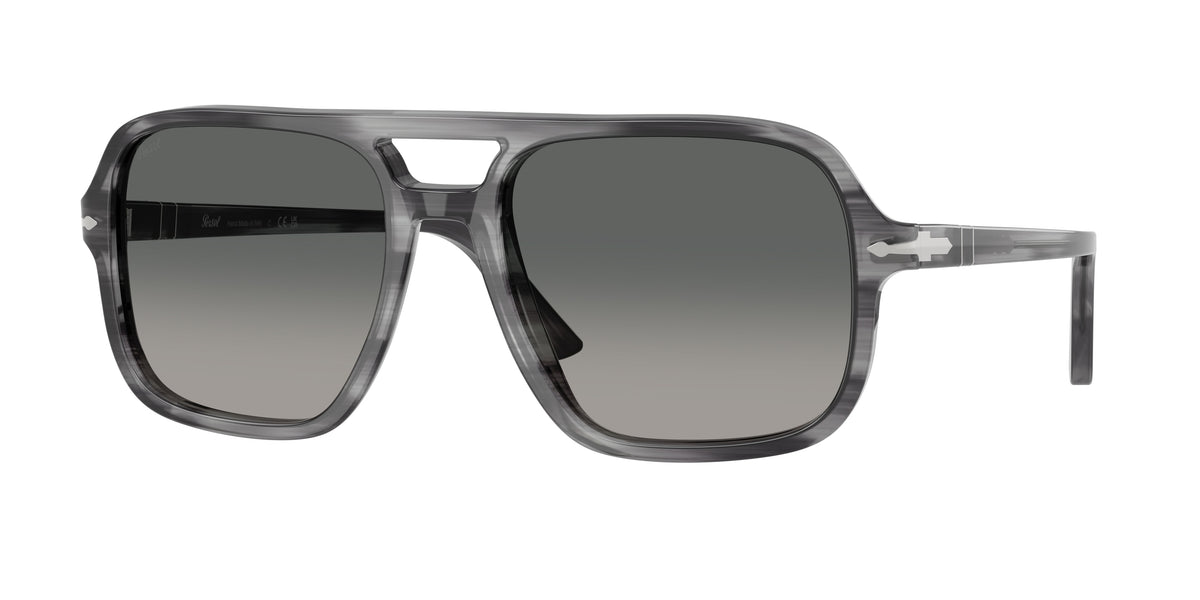 Persol PO3328S Striped Grey Sunglasses