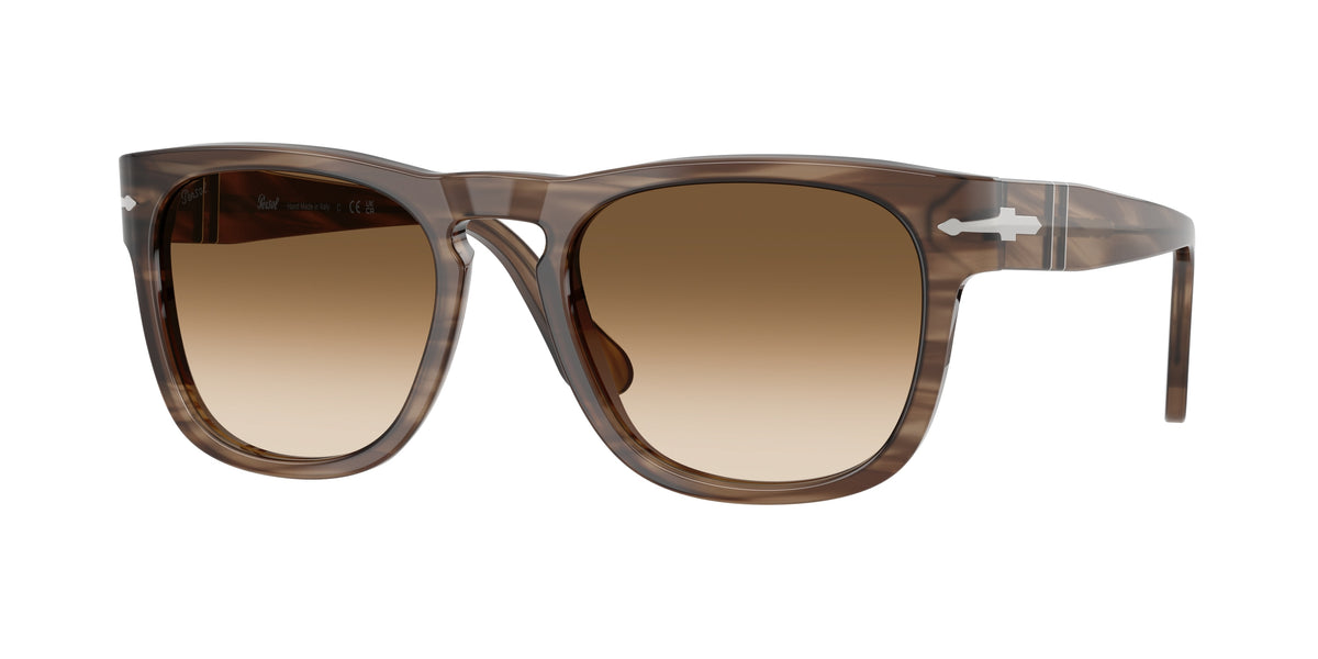 Persol PO3333S Striped Brown Sunglasses