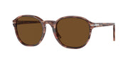 Persol PO3343S Striped Bordeaux Sunglasses
