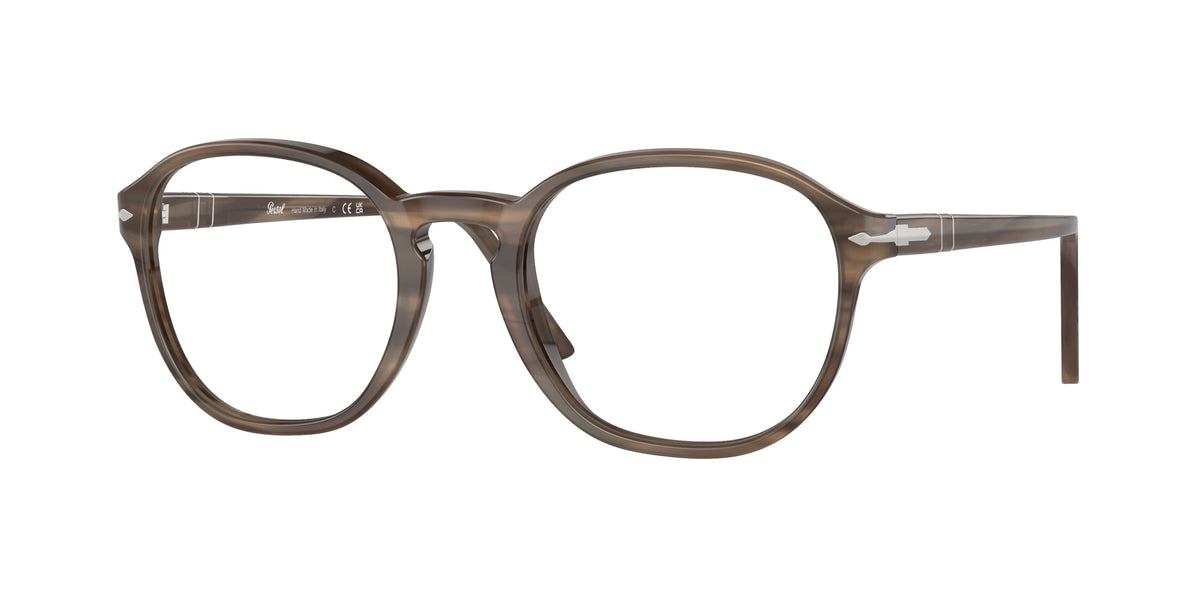 Persol PO3343V Striped Brown Eyeglasses