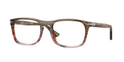 Persol PO3344V Striped Brown Gradient Red Eyeglasses