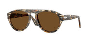 Persol PO3370S Amber Brown/Pirate Black Sunglasses