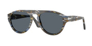 Persol PO3370S Frost Grey/Nautical Blue Sunglasses