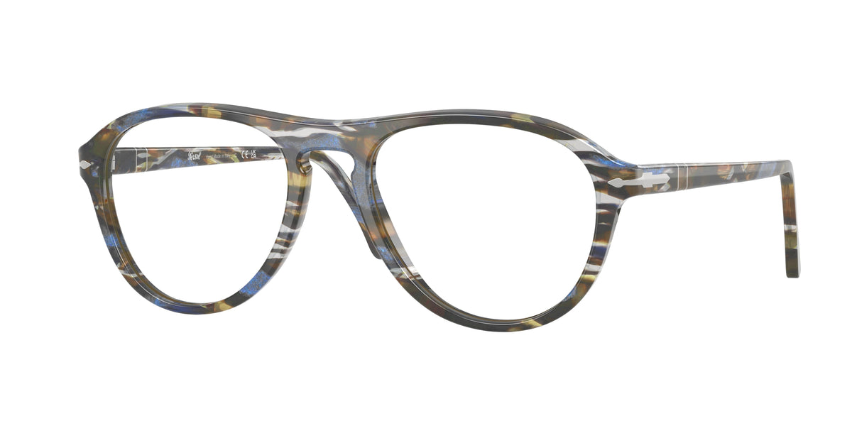 Persol PO3371V Frost Grey/Nautical Blue Eyeglasses