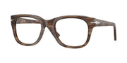 Persol PO3372V Striped Brown Eyeglasses