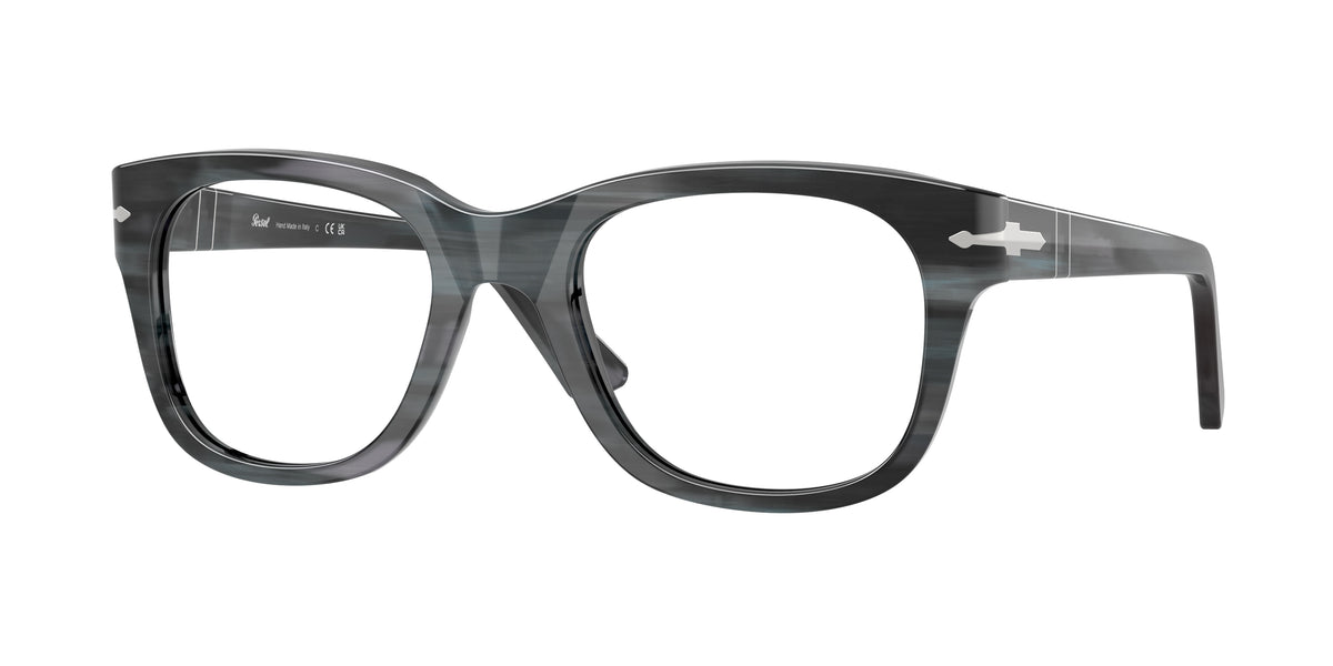 Persol PO3372V Striped Grey Eyeglasses