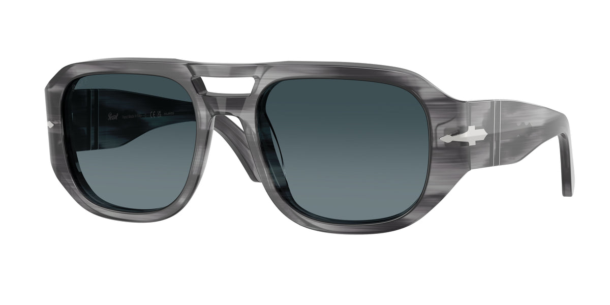 Persol PO3373S Striped Grey Sunglasses