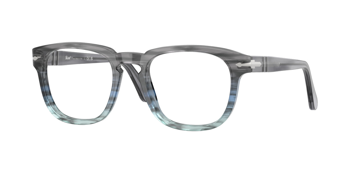 Persol PO3376V Striped Grey Eyeglasses