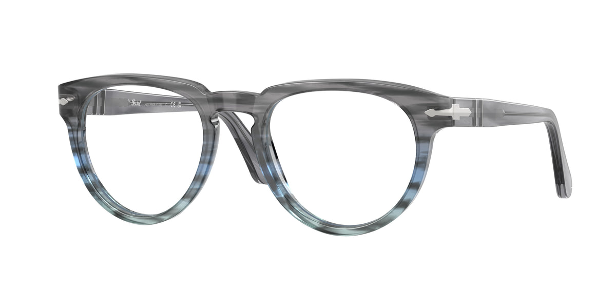 Persol PO3377V Striped Grey Eyeglasses