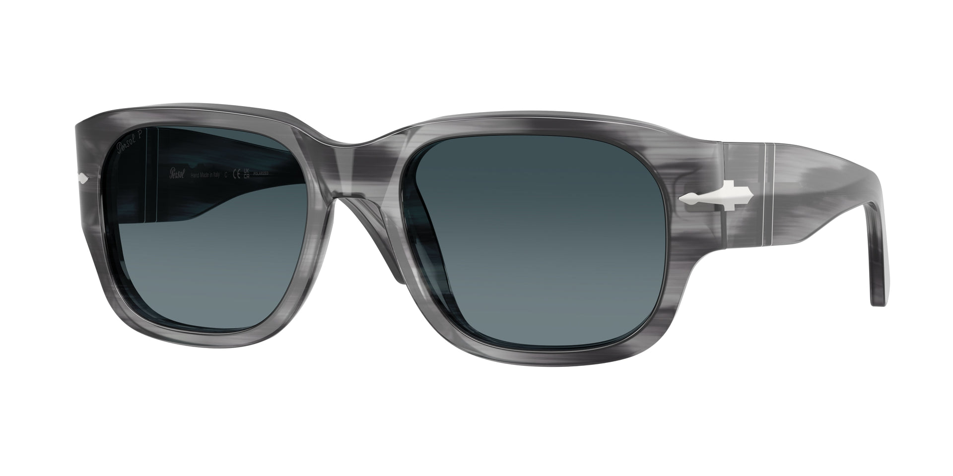 Persol PO3380S Striped Grey Sunglasses
