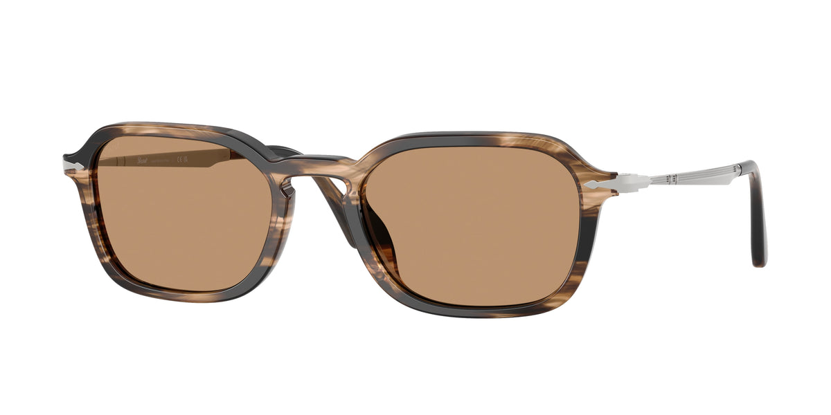Persol PO3381S Striped Black & Greish Brown Sunglasses