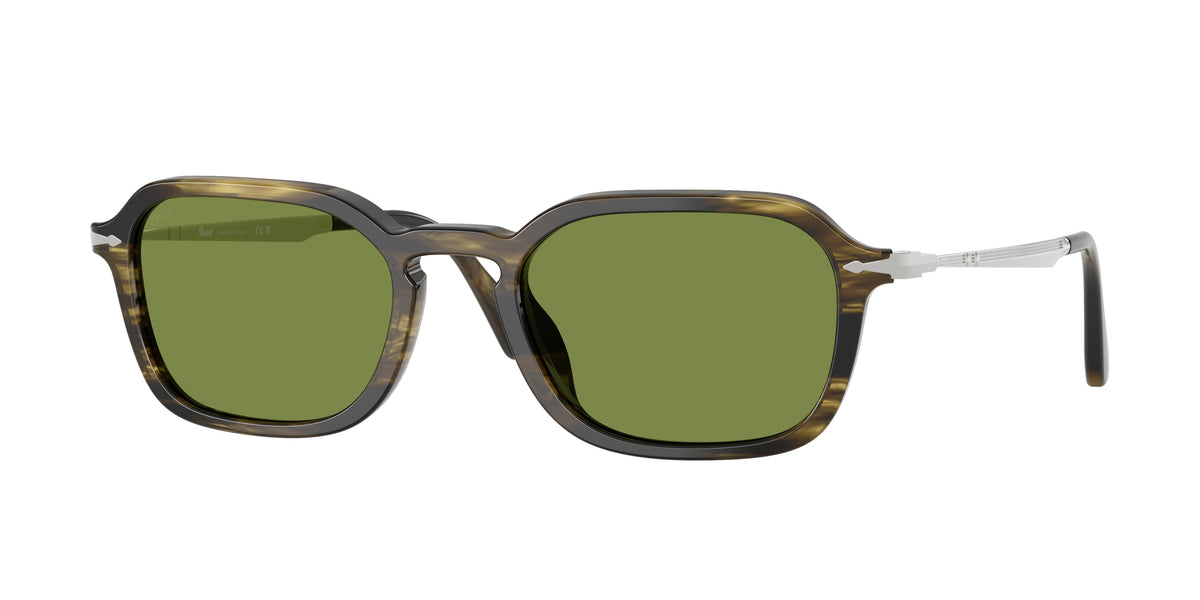 Persol PO3381S Striped Black & Olive Green Sunglasses