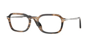 Persol PO3381V Striped Black & Greish Brown Eyeglasses