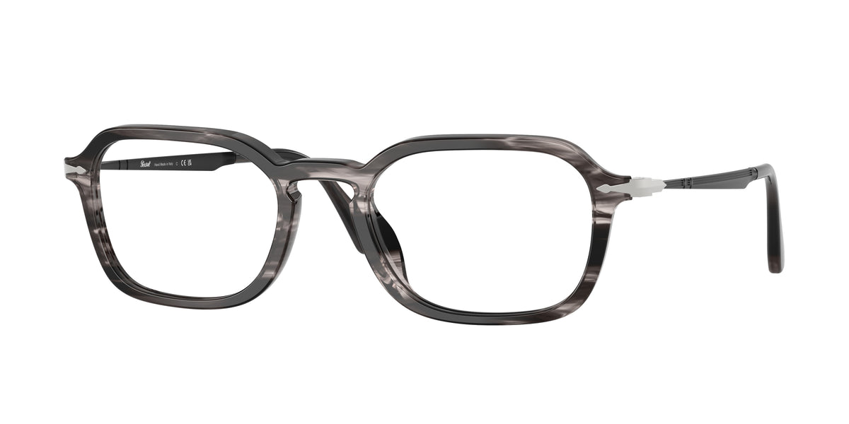 Persol PO3381V Striped Black & Grey Eyeglasses