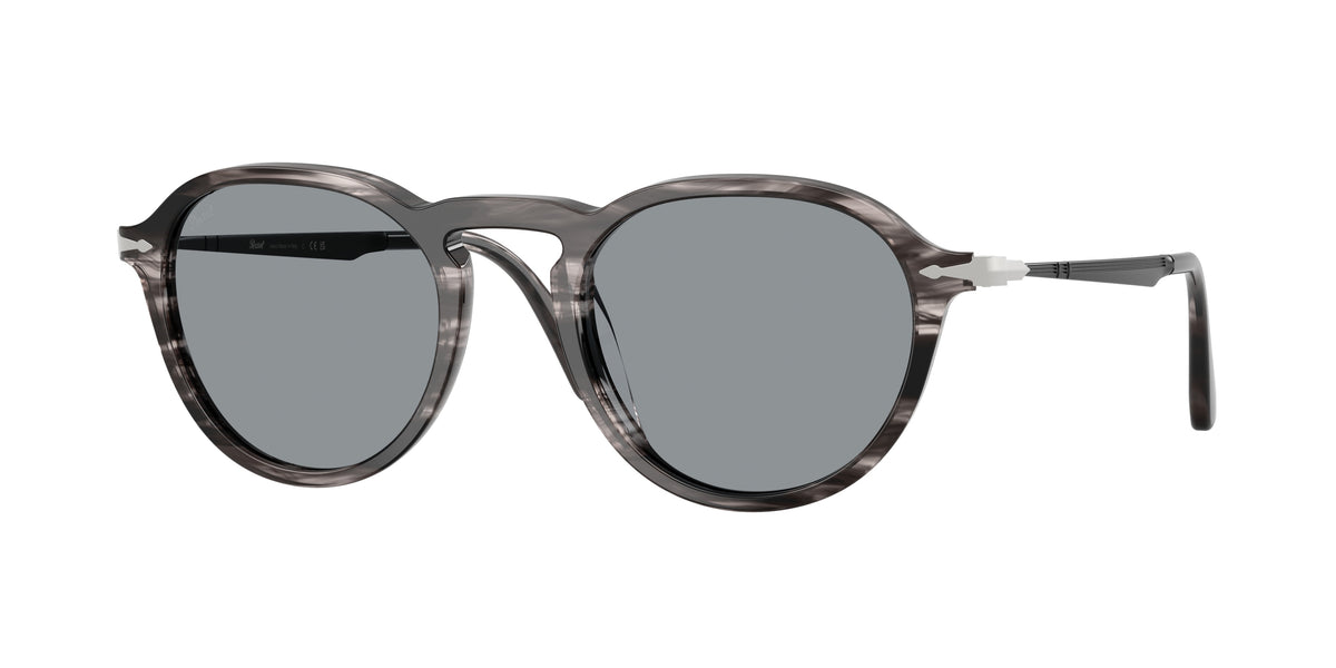 Persol PO3383S Striped Black & Grey Sunglasses