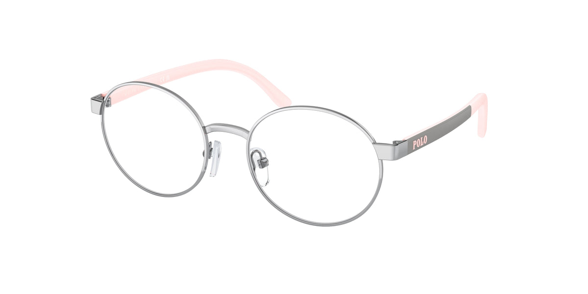 Polo Prep PP8041 Shiny Silver Eyeglasses Kids