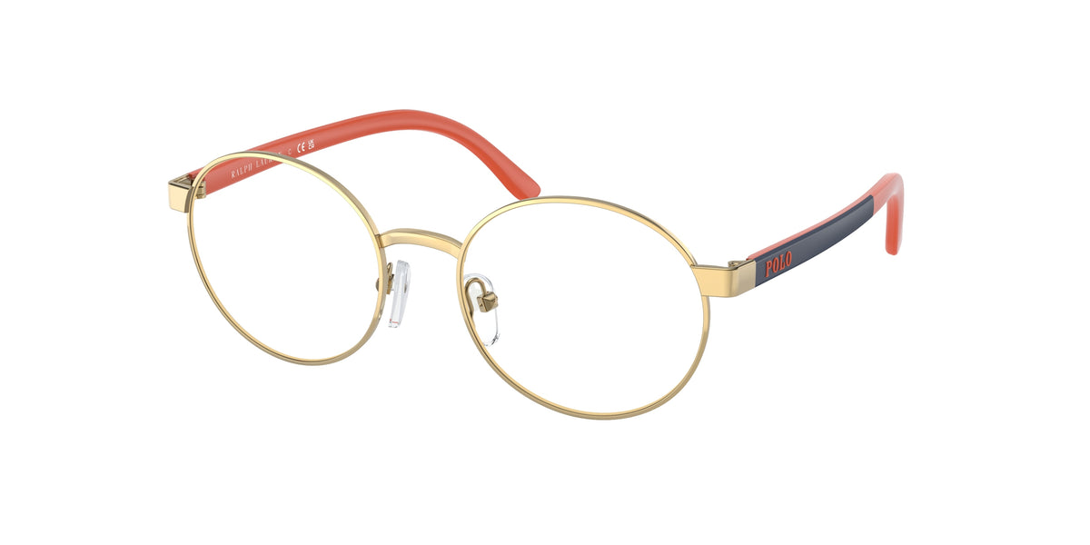 Polo Prep PP8041 Shiny Gold Eyeglasses Kids