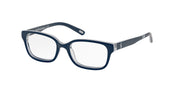 Polo Prep PP8520 Navy Blue On White/Crystal Eyeglasses Kids