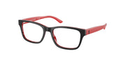 Polo Prep PP8534 Shiny Black On Red Eyeglasses Kids