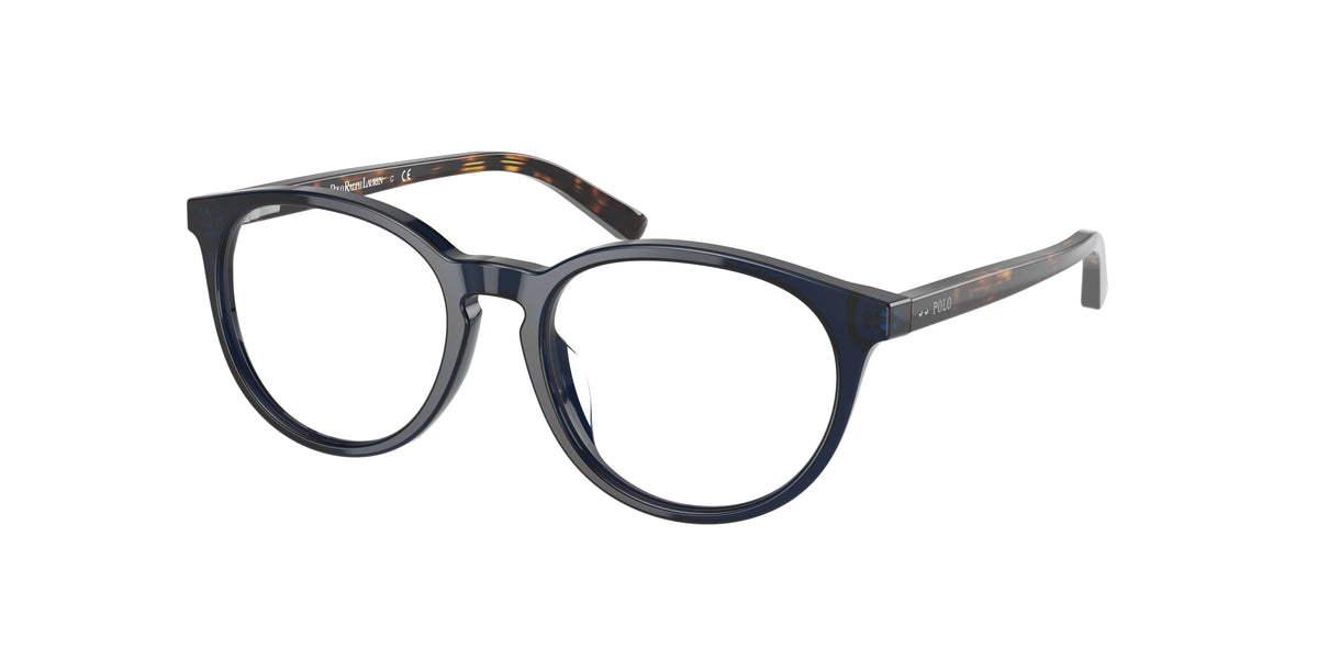 Polo Prep PP8544U Shiny Transparent Navy Blue Eyeglasses Kids