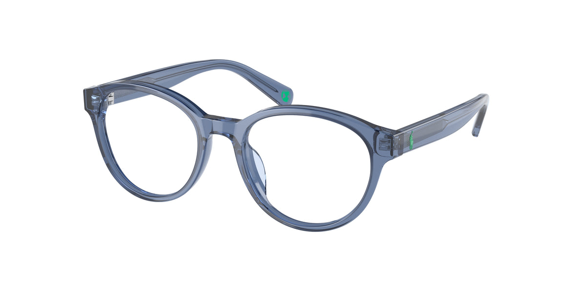 Polo Prep PP8546U Shiny Transparent Blue Eyeglasses Kids
