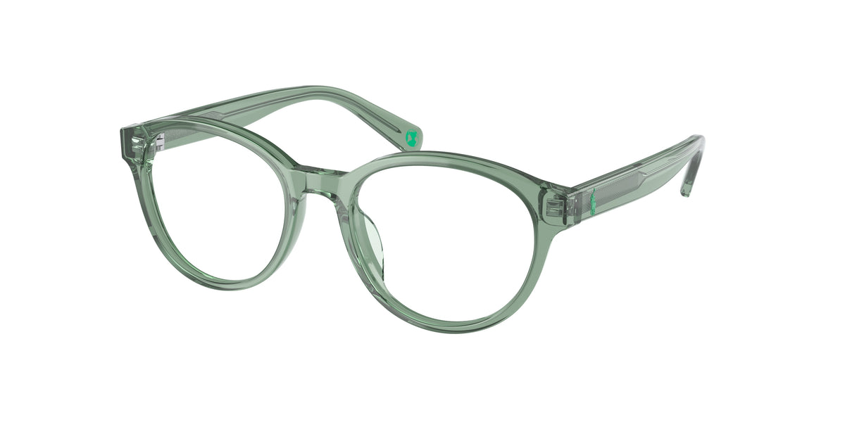 Polo Prep PP8546U Shiny Transparent Green Eyeglasses Kids