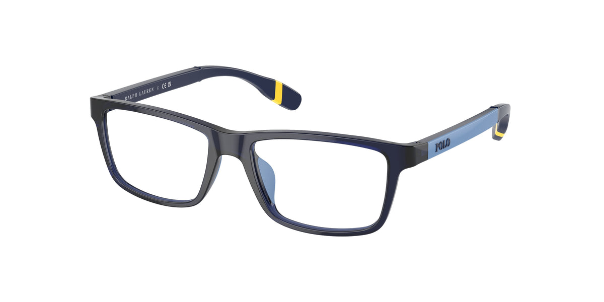 Polo Prep PP8547U Shiny Transparent Navy Blue Eyeglasses Kids