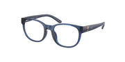Polo Prep PP8549U Shiny Transparent Dark Blue Eyeglasses Kids