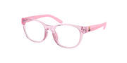 Polo Prep PP8549U Shiny Transparent Pink Eyeglasses Kids