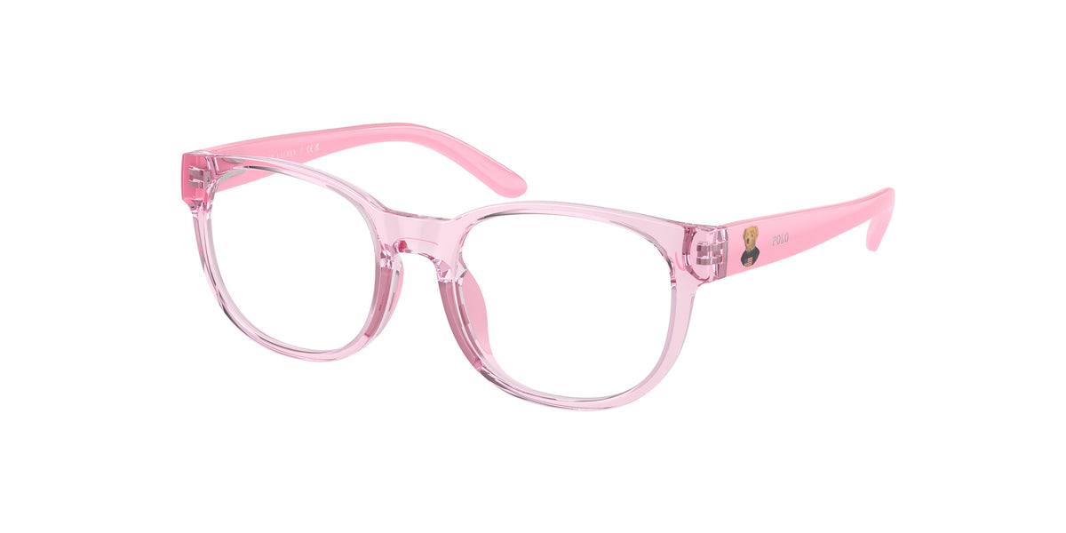 Polo Prep PP8549U Shiny Transparent Pink Eyeglasses Kids