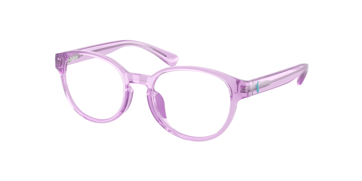 Polo Prep PP8550U Shiny Transparent Purple Eyeglasses Kids